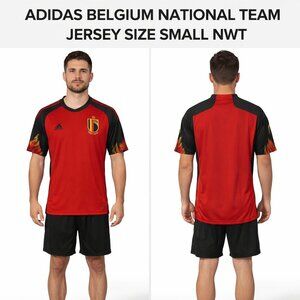 ADIDAS BELGIUM NATIONAL TEAM RED JERSEY S NWT
